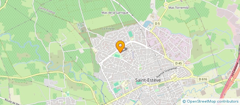 localisation de l'entreprise 752 073 312 à SAINT-ESTEVE