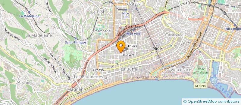 localisation de l'entreprise 752 080 606 à NICE
