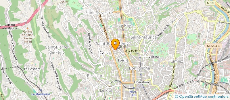 localisation de l'entreprise 752 108 100 à NICE