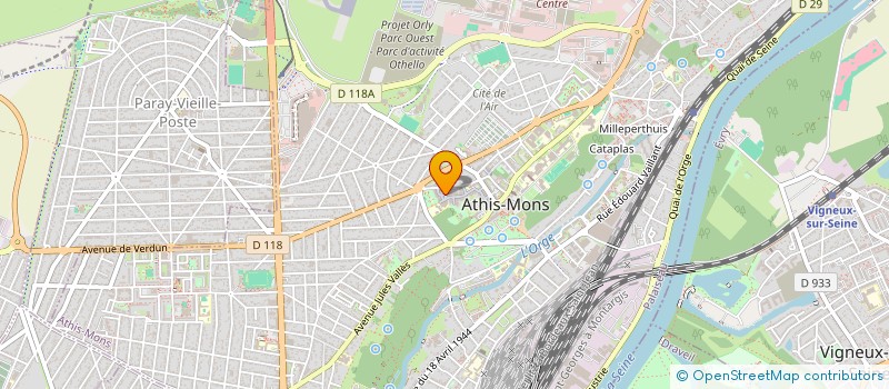 localisation de l'entreprise 752 147 850 à VERRIERES-LE-BUISSON