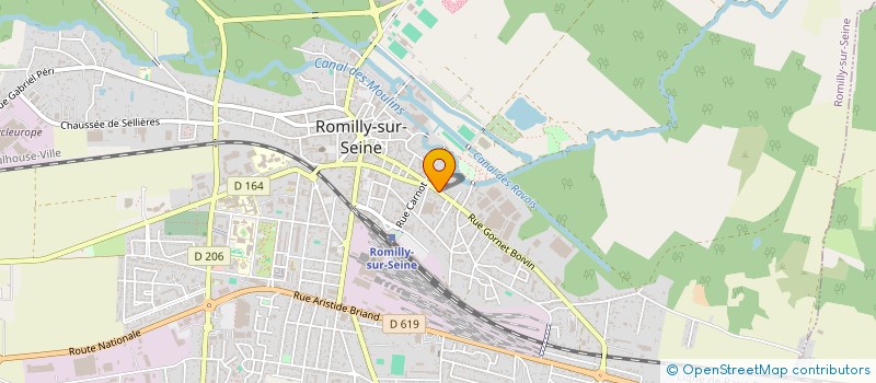 localisation de l'entreprise 752 167 643 à ROMILLY-SUR-SEINE