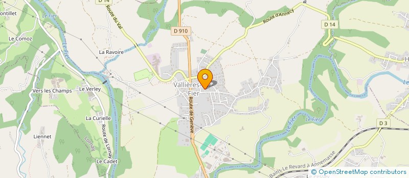 localisation de l'entreprise 752 255 422   VALLIERES-SUR-FIER