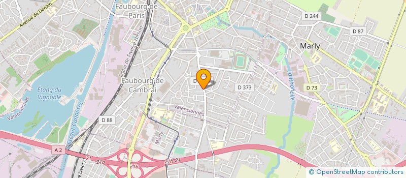 localisation de l'entreprise 752 257 352 à VALENCIENNES