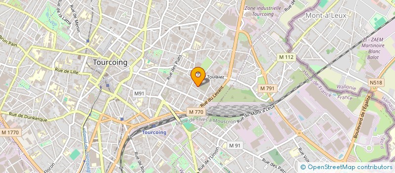 localisation de l'entreprise 752 312 702   TOURCOING