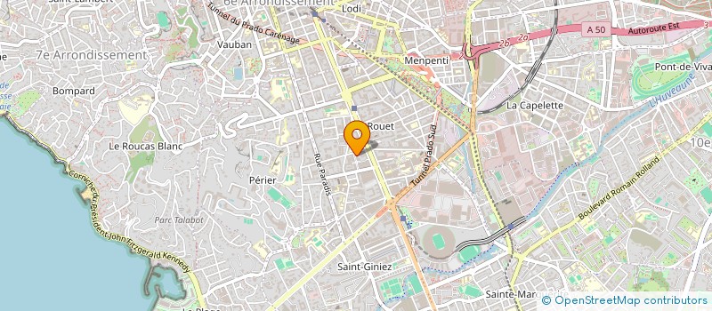 localisation de l'entreprise 752 344 788 à MARSEILLE 8