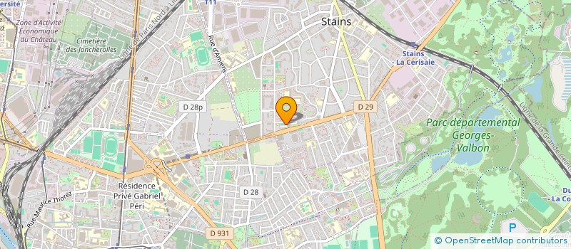localisation de l'entreprise 752 448 654   STAINS