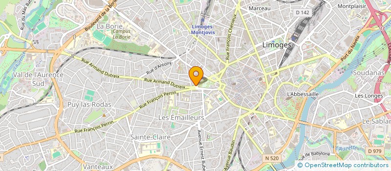 localisation de l'entreprise 752 566 299 à LIMOGES