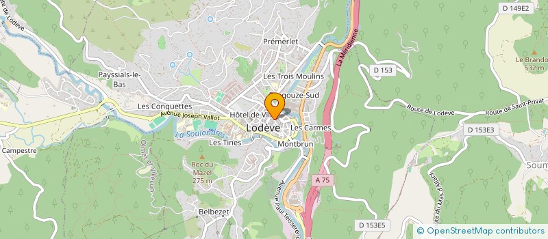 localisation de l'entreprise 752 582 189   LODEVE