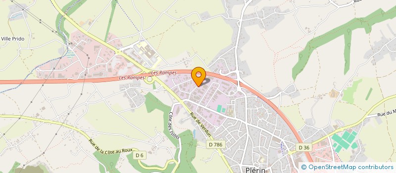 localisation de l'entreprise 752 585 612 à SAINT-BRIEUC