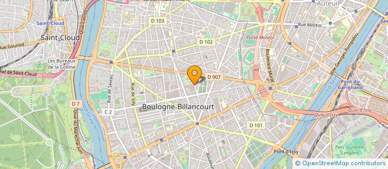 localisation de l'entreprise 752 589 408 à BOULOGNE-BILLANCOURT