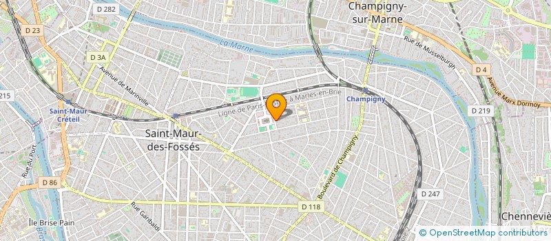 localisation de l'entreprise 752 662 809  à SAINT-MAUR-DES-FOSSES