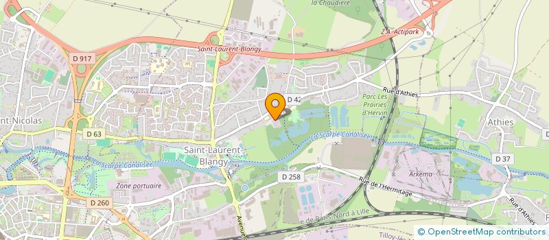 localisation de l'entreprise 752 689 570   SAINT-LAURENT-BLANGY