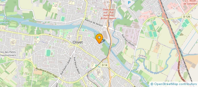localisation de l'entreprise 752 778 555 à OLIVET
