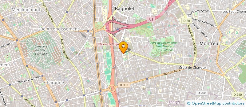 localisation de l'entreprise 752 863 183   BAGNOLET