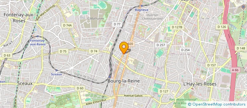 localisation de l'entreprise 752 897 611  à BOURG-LA-REINE