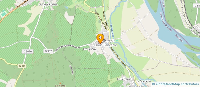 localisation de l'entreprise 752 923 128   MENETREOL-SOUS-SANCERRE