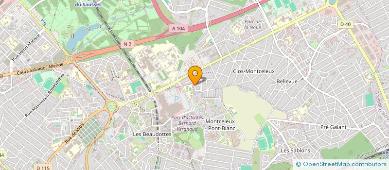 localisation de l'entreprise 752 945 105 à VILLEPINTE
