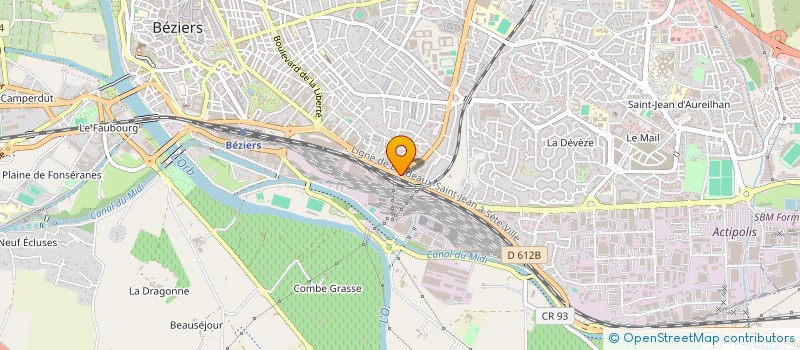 localisation de l'entreprise 753 120 021   BEZIERS