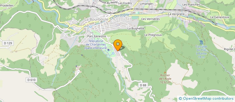 localisation de l'entreprise 753 136 779   LA BOURBOULE