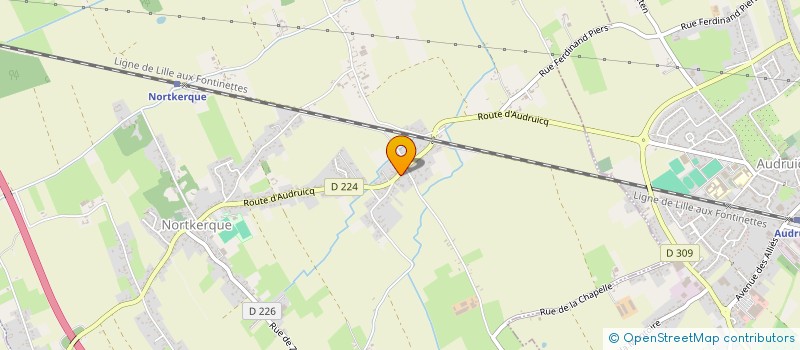 localisation de l'entreprise 753 205 582   AUDRUICQ