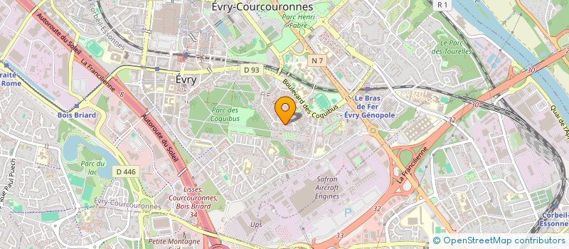 localisation de l'entreprise 753 299 544 à EVRY-COURCOURONNES