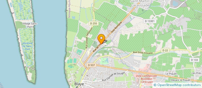 localisation de l'entreprise 753 373 125  à BLAYE