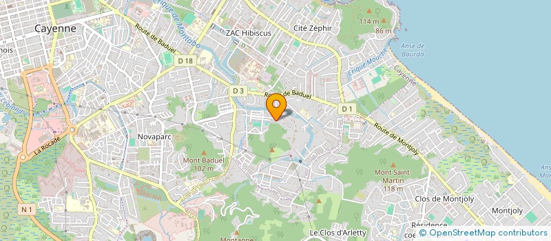 localisation de l'entreprise 753 426 576 à CAYENNE