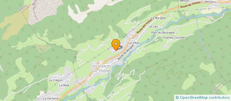localisation de l'entreprise 753 522 457   LES VILLARDS-SUR-THONES