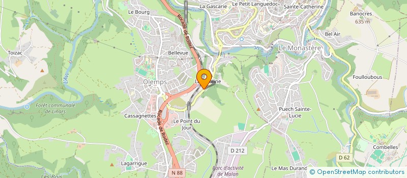 localisation de l'entreprise 753 543 552   RODEZ