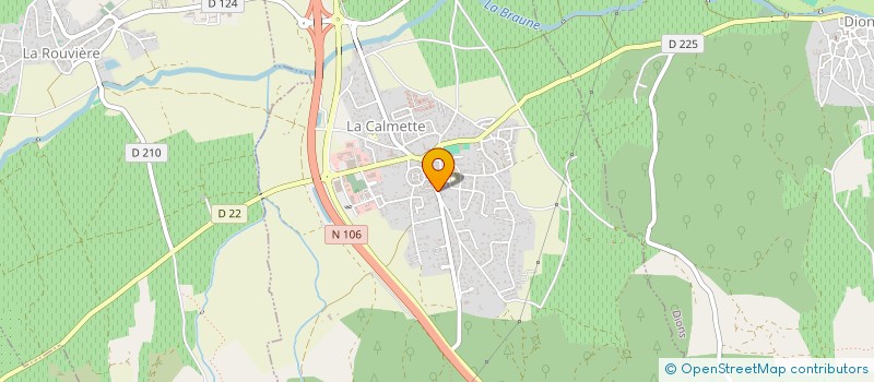 localisation de l'entreprise 753 698 976 à LA CALMETTE