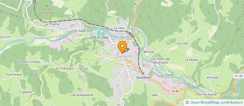 localisation de l'entreprise 753 712 306   DUNIERES