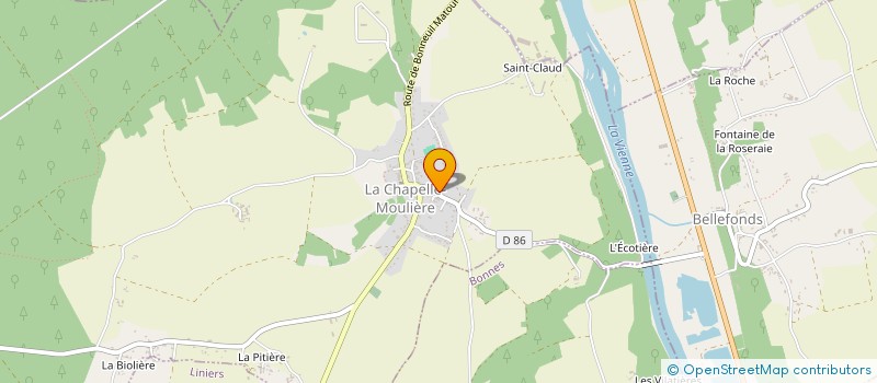 localisation de l'entreprise 753 755 073   LA CHAPELLE-MOULIERE