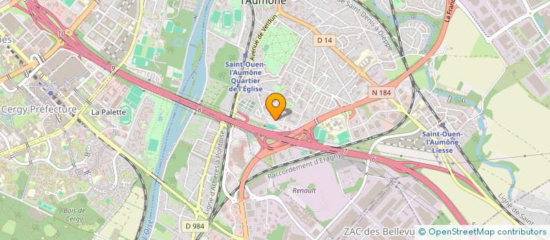 localisation de l'entreprise 753 844 414 à SAINT-OUEN-L'AUMONE