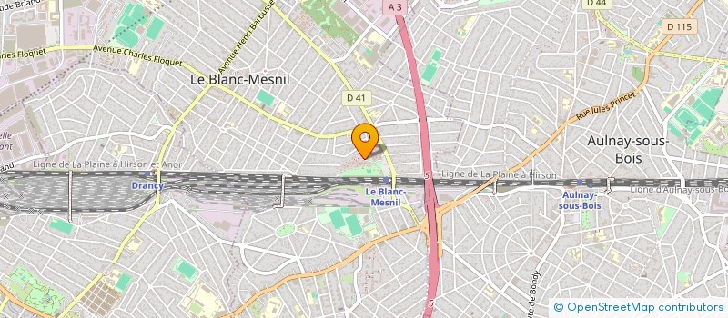 localisation de l'entreprise 753 874 536 à LE BLANC-MESNIL