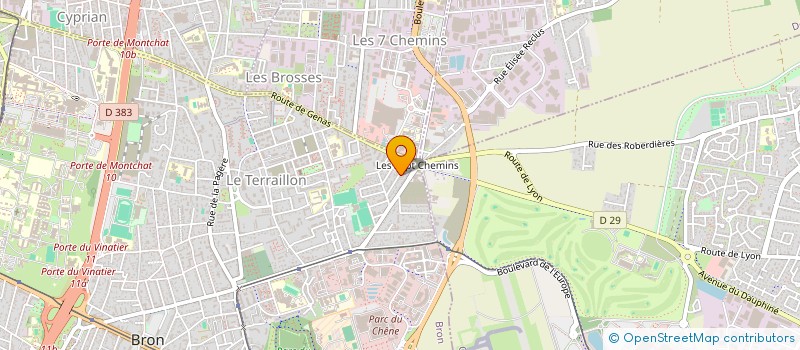 localisation de l'entreprise 761 MGG  BRON