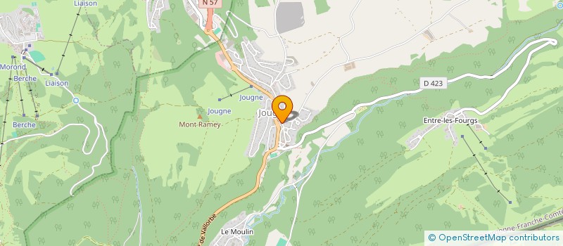 localisation de l'entreprise 76C RUE DE CHALEZEULE  JOUGNE