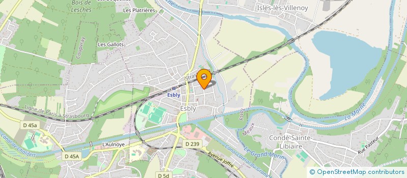 localisation de l'entreprise 77 VIANDES à ESBLY