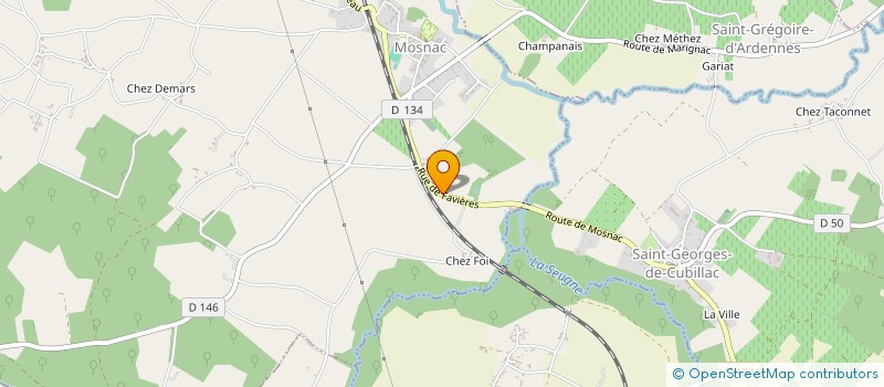 localisation de l'entreprise 7710  MOSNAC