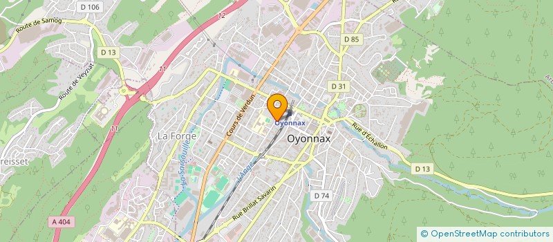 localisation de l'entreprise 779 358 977 à OYONNAX
