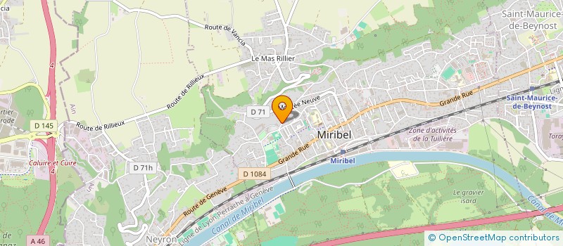 localisation de l'entreprise 77A à MIRIBEL