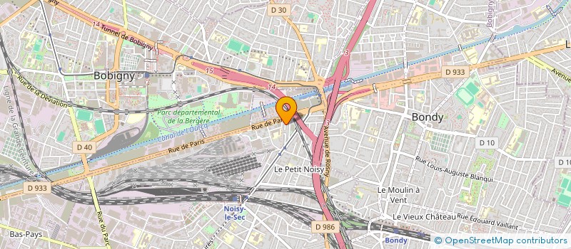 localisation de l'entreprise 788 464 287 à LES LILAS