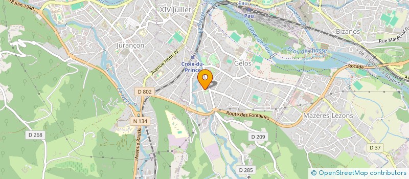 localisation de l'entreprise 788 607 109  à PAU