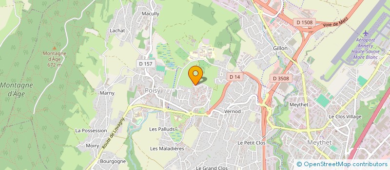 localisation de l'entreprise 788 646 586 à ANNECY