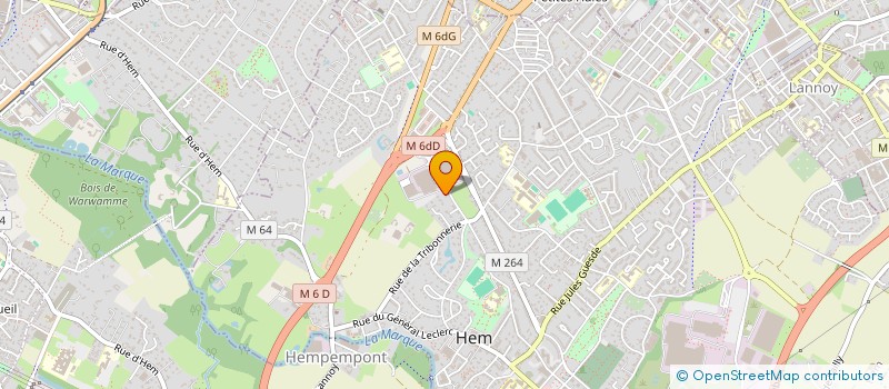 localisation de l'entreprise 788 706 919   HEM