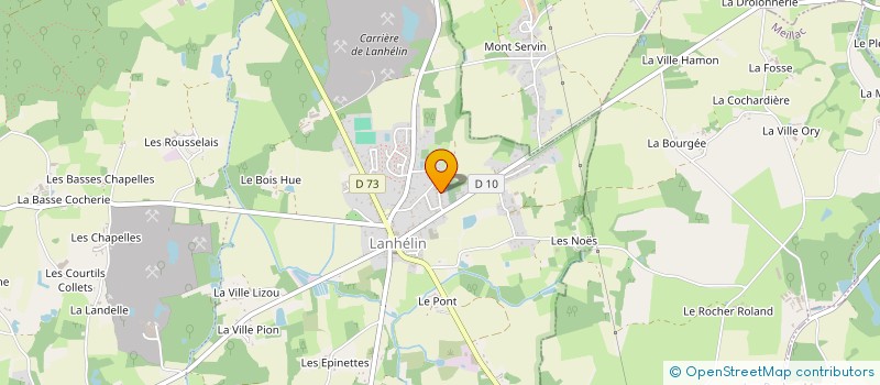 localisation de l'entreprise 788 733 525 à BECON-LES-GRANITS
