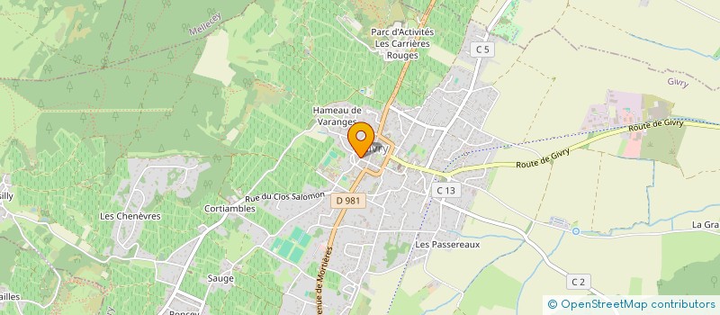 localisation de l'entreprise 788 796 530 à GIVRY