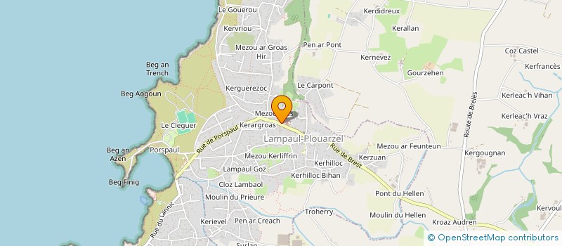 localisation de l'entreprise 788 814 986   LAMPAUL-PLOUARZEL