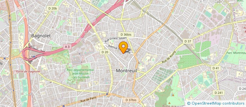 localisation de l'entreprise 788 851 566 à ROSNY-SOUS-BOIS