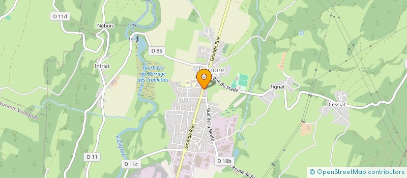 localisation de l'entreprise 788 952 588   NURIEUX-VOLOGNAT