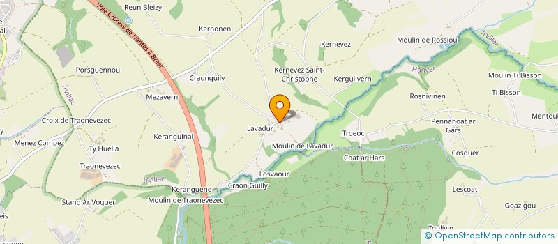 localisation de l'entreprise 788 964 112 à IRVILLAC